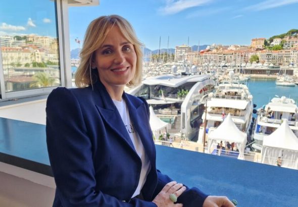 La réalisatrice Judith Godrèche, à Cannes, pour son film «Mémoire de fille» d'Annie Ernaux